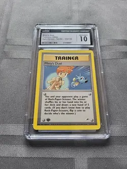 GEM MINT Pokemon: Misty's Duel #123/132 1st Edition Gym Heroes 2000 - CGC 10 - Image 4