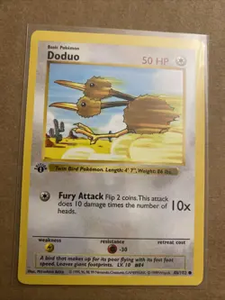 Pokemon TCG Doduo Base Set 48/102 1st Edition Never Played Near Mint - Image 1