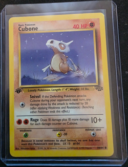 1999 Pokemon Jungle Cubone 50/64 1st edition NM Near Mint - Image 1