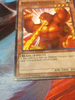 Yugioh! MP Berserk Gorilla - BP03-EN008 - Rare - 1st Edition Moderately Played, - Image 5