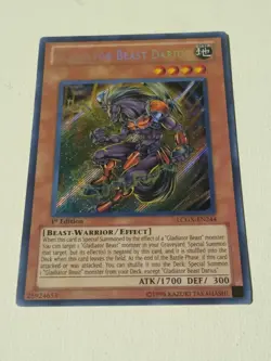Yu-Gi-Oh! Gladiator Beast Darius LCGX-EN244 1st Ed Secret Rare Played - Image 1