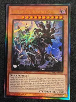 Yugioh Lord of the Heavenly Prison RA03-EN029 Prismatic Ultimate Rare NM - Image 1