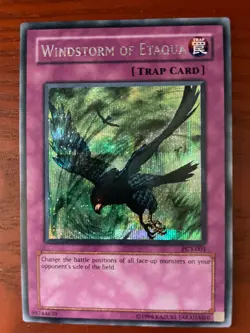 Yugioh Windstorm of Etaqua PCY-001 SINGLE USED EXCELLENT CONDITION SEE PHOTOS - Image 1