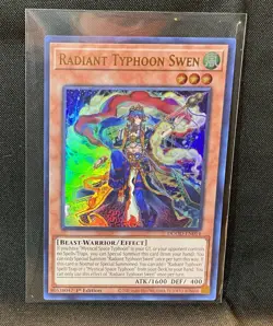 🌪✨ Yu-Gi-Oh! Radiant Typhoon Swen DOOD-EN014 1st Edition Ultra Rare ✨🌪 - Image 1