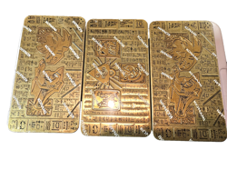 3 Tins YUGIOH Tin of 2021, 2022 Completed Pharaoh's Gods Ancient Battles Sealed - Image 1