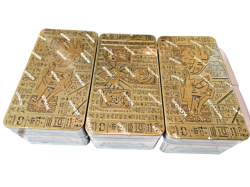 3 Tins YUGIOH Tin of 2021, 2022 Completed Pharaoh's Gods Ancient Battles Sealed - Image 3