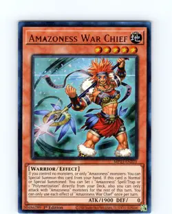 Yu-Gi-Oh TCG Amazoness War Chief MP23-EN221 1st Edition Ultra Rare Card NM - Image 1
