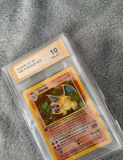 Charizard (Glurak) 1999 1ST EDITION German Base Set Holo. Pokemon Card - Image 1