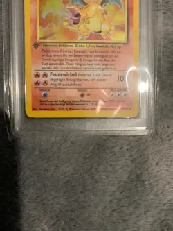 Charizard (Glurak) 1999 1ST EDITION German Base Set Holo. Pokemon Card - Image 5