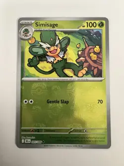 Pokemon TCG Simisage Master Ball Pattern 005/086 Black Bolt Holo Card - Image 1