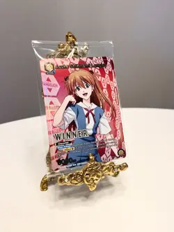 Union Arena TCG Asuka Langley Winner Promo Card EVA-1-010 Evangelion English - Image 2