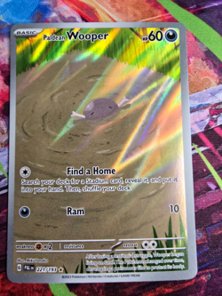 Paldean Wooper 221 /193 Pokemon Paldea Evolved Illustration Rare Card NM EN - Image 1