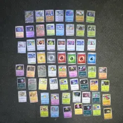 Pokemon Destined Rivals 80 Card Lot Holo Team Rocket's Persian EX, Zeraora - Image 1