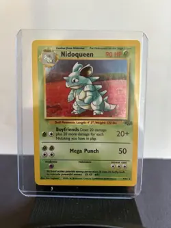 Pokemon TCG Nidoqueen Jungle Holo Card 7/64 Authentic Rare- Excellent Condition - Image 1