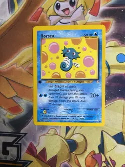 Horsea - 62/111 - 1st Edition Neo Genesis Set - Pokemon Card - NM - Image 1