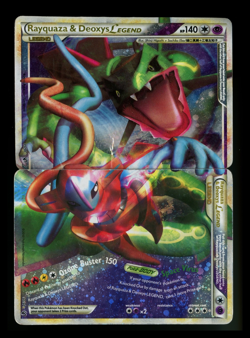 Rayquaza Deoxys Legend 90/90 89/90 Undaunted 2010 HGSS Top Bottom Pokemon Card - Image 1