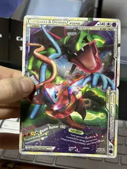 Rayquaza Deoxys Legend 90/90 89/90 Undaunted 2010 HGSS Top Bottom Pokemon Card - Image 4