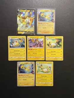 7x Ampharos V Pokemon Card Lot Reverse Holo Ultra Rare SM SWSH SV PTCG - Image 1