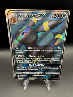 Umbreon GX Full Art Holo Card 142/149 Pokemon TCG Sun and Moon Base Set - Image 1