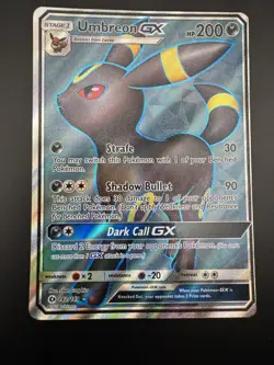 Umbreon GX Full Art Holo Card 142/149 Pokemon TCG Sun and Moon Base Set - Image 3