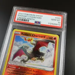 PSA 10 Radiant Charizard 020/159 Pokemon Crown Zenith Holo Graded Card - Image 2