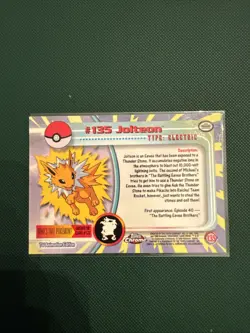 Pokemon Topps Chrome Jolteon #135 Trading Card RARE - Image 2