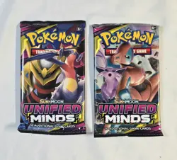 Pokemon TCG Sun and Moon Unified Minds Booster Pack 10 Cards - Factory Sealed 820650805684 - Image 1