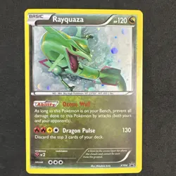 2015 Rayquaza XY64 XY Black Star Promo Holo Pokemon Card LP - Image 1