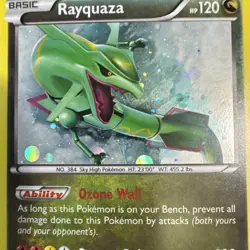 2015 Rayquaza XY64 XY Black Star Promo Holo Pokemon Card LP - Image 2