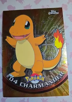 Pokemon Card - Charmander #04 - Topps Chrome - Image 1