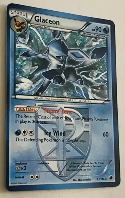 Glaceon (Team Plasma) 23/116 Plasma Freeze Non-holo Pokemon Card - Image 2