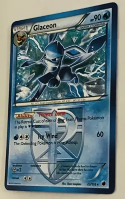Glaceon (Team Plasma) 23/116 Plasma Freeze Non-holo Pokemon Card - Image 3