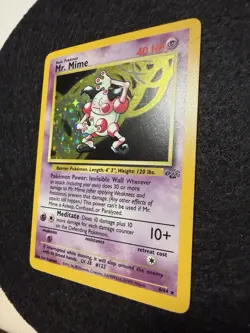 Pokemon TCG Mr. Mime Jungle Holo Rare Card 6/64 NM - Image 3