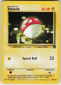 Pokemon TCG Voltorb 69/82 Team Rocket Common card Unlimited LP - Image 1