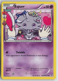 Pokemon Espurr RC14/RC32 Generations: Radiant Collection LP card Normal - Image 1