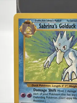 Pokemon TCG Sabrina's Golduck Gym Challenge, Unlimited Non Holo Rare Card 30/132 - Image 2