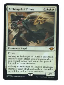 MTG - Archangel of Tithes - Foil - Outlaws of Thunder Junction - Near Mint - Image 1