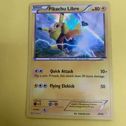 Pokemon Pikachu Libre Holo 30/30 XY Trainer Kit Suicune Promo Card English - Image 1