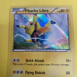 Pokemon Pikachu Libre Holo 30/30 XY Trainer Kit Suicune Promo Card English - Image 2
