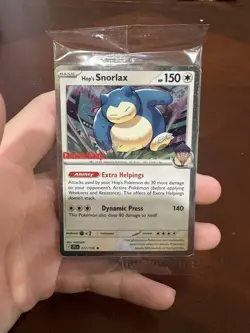 Hop's Snorlax - (EB Games) (Cosmos Holo) 117/159 - Pokemon Card - Sealed - Image 1