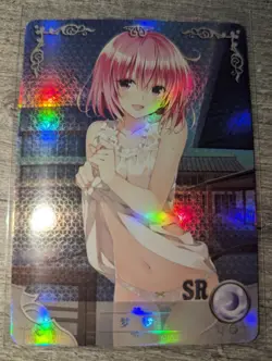 MOMO TO LOVE RU SUPER RARE Goddess Story Anime Girl Waifu Doujin Holo Foil Card - Image 1