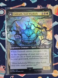 Magic the Gathering - Final Fantasy - Exdeath, Void Warlock Extended Art FOIL M - Image 1