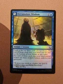 MTG Accumulate Wisdom x1 NM *FOIL* from Avatar: The Last Airbender - Image 1