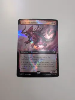 MTG - Sawhorn Nemesis (Extended Art Ripple Foil) - Commander: M3C NM/M Condition - Image 1
