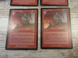 4x Mogg Alarm - Nemesis - NM/EX - 2x English 1x German 1x Italian - OOP MTG - Image 4
