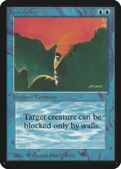 Magic: the Gathering MTG Invisibility [Alpha Edition] Graded CGC 7.5 Near Mint+ - Image 3