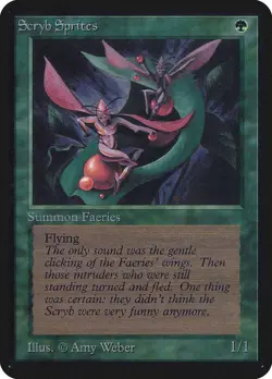 Magic: the Gathering MTG Scryb Sprites [Alpha Edition] Graded CGC 7.5 Near Mint+ - Image 3