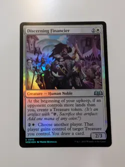 MTG - Discerning Financier (Foil) - Wilds of Eldraine NM/M Condition - Image 1