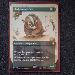 Badgermole Cub (0326) MTG Magic The Gathering Avatar Borderless - Image 1