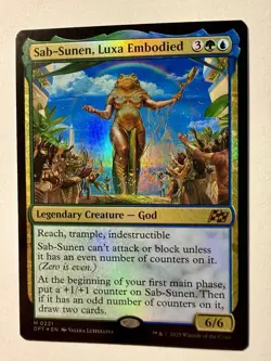 Sab-Sunen, Luxa Embodied FOIL Aetherdrift Magic MTG NM - Image 1